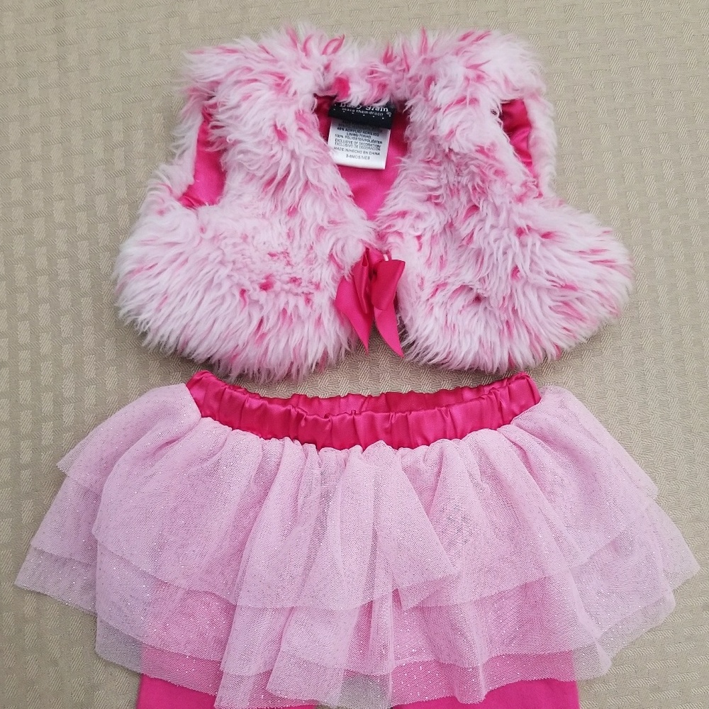 Baby Glam pink tutu outfit, 3-6 mos